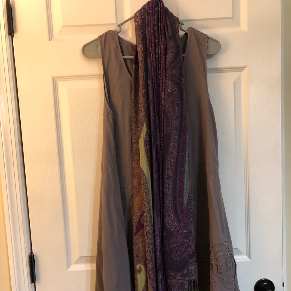 Lavender maxi with scarf